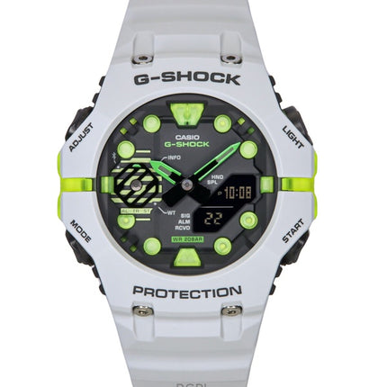 Montre homme Casio G-Shock GA-B001MW-8A, analogique, numérique, bracelet en résine, cadran gris, quartz, 200 m