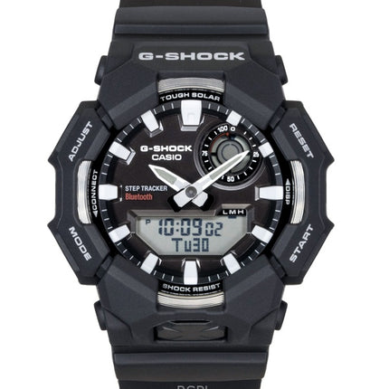 Montre homme Casio G-Shock analogique-numérique avec connexion smartphone, boîtier en résine biosourcée, cadran noir, solaire GA-B010-1A, étanche à 200 m
