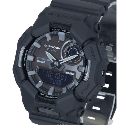 Montre homme Casio G-Shock analogique-numérique avec connexion smartphone, boîtier en résine biosourcée, cadran noir, solaire GA-B010-1A1, étanche à 200 m
