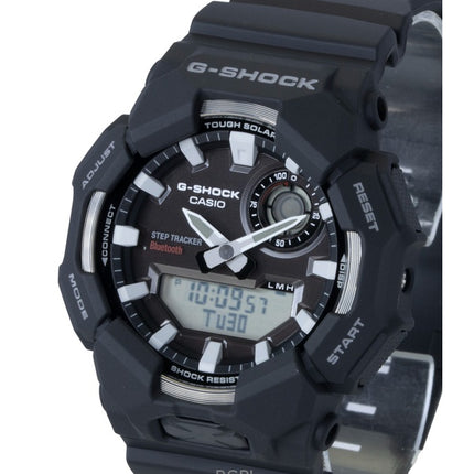 Montre homme Casio G-Shock analogique-numérique avec connexion smartphone, boîtier en résine biosourcée, cadran noir, solaire GA-B010-1A, étanche à 200 m