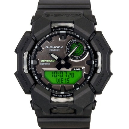 Montre homme Casio G-Shock analogique-numérique avec connexion smartphone, bracelet en résine biosourcée, cadran noir, solaire GA-B010BEG-1A, étanche à 200 m