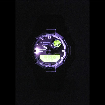 Montre homme Casio G-Shock analogique-numérique avec connexion smartphone, bracelet en résine biosourcée, cadran noir, solaire GA-B010BEG-1A, étanche à 200 m