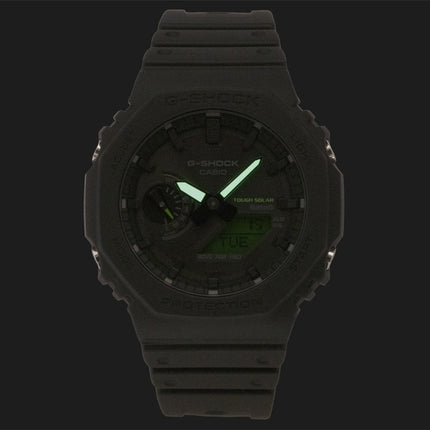 Montre homme Casio G-Shock analogique-numérique avec connexion smartphone, cadran noir, résine solaire GA-B2100BEG-1A, étanche à 200 m