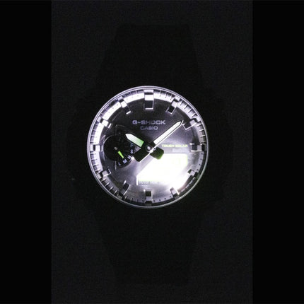 Montre homme Casio G-Shock analogique-numérique avec connexion smartphone, cadran noir, résine solaire GA-B2100BEG-1A, étanche à 200 m
