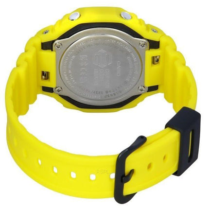 Montre pour homme Casio G-Shock Mobile Link analogique numérique bracelet en résine jaune cadran noir solaire GA-B2100C-9A 200M