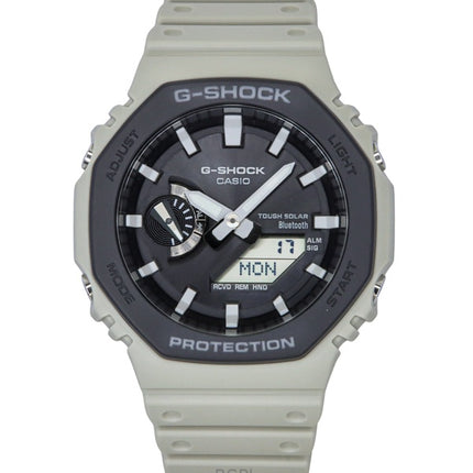 Montre homme Casio G-Shock GA-B2100LUU-5A, analogique, numérique, bracelet en résine biosourcée, cadran noir, bracelet solaire robuste, autonomie 200 m