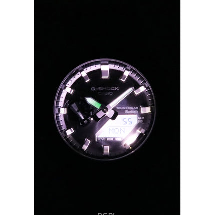 Montre homme Casio G-Shock GA-B2100LUU-8A, analogique, numérique, bracelet en résine biosourcée, cadran gris, bracelet solaire robuste, autonomie 200 m