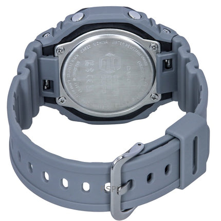 Montre homme Casio G-Shock GA-B2100LUU-8A, analogique, numérique, bracelet en résine biosourcée, cadran gris, bracelet solaire robuste, autonomie 200 m