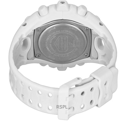 Montre homme Casio G-Shock analogique-numérique, bracelet en résine blanche, cadran blanc, mouvement à quartz GA-V01-7A, étanche à 200 m