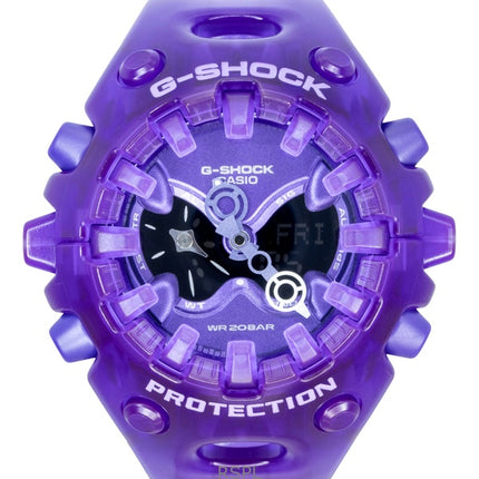 Montre homme Casio G-Shock GA-V01SKE-6A, bracelet en résine, affichage analogique et numérique, cadran violet, mouvement à quartz, étanche à 200 m.