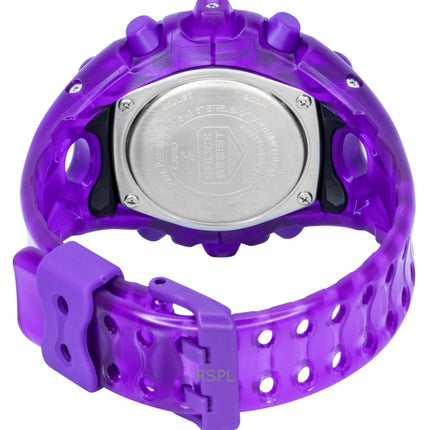 Montre homme Casio G-Shock GA-V01SKE-6A, bracelet en résine, affichage analogique et numérique, cadran violet, mouvement à quartz, étanche à 200 m.