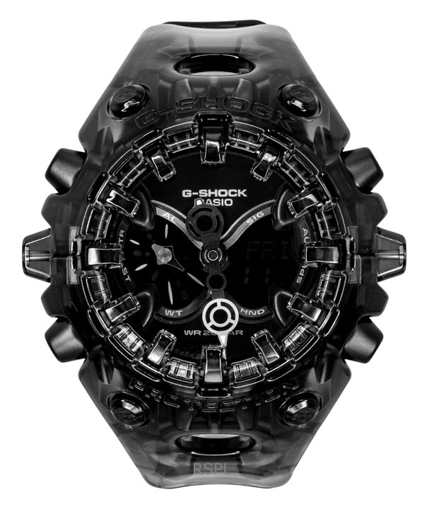 Montre homme Casio G-Shock GA-V01SKE-8A, bracelet en résine, affichage analogique et numérique, cadran noir, mouvement à quartz, étanche à 200 m.