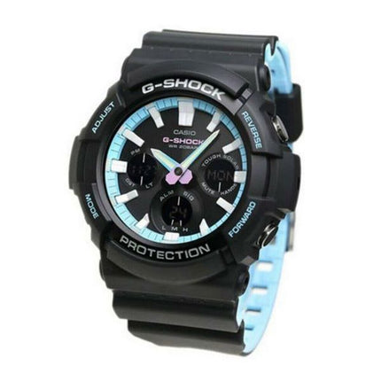 Montre pour homme Casio G-Shock analogique numérique avec bracelet en résine et cadran noir Solar GAS-100PC-1A