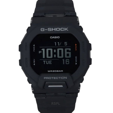 Montre Casio G-Shock G-Squad Digital Smartphone Link Bracelet en résine noire Quartz GBD-200-1 200M pour homme