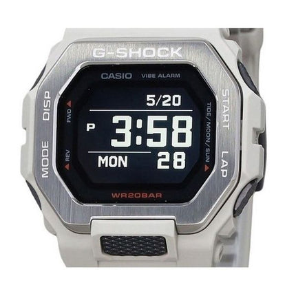 Montre pour homme Casio G-Shock G-Lide Digital Smartphone Link Bracelet en résine grise Quartz GBX-100-8 200M