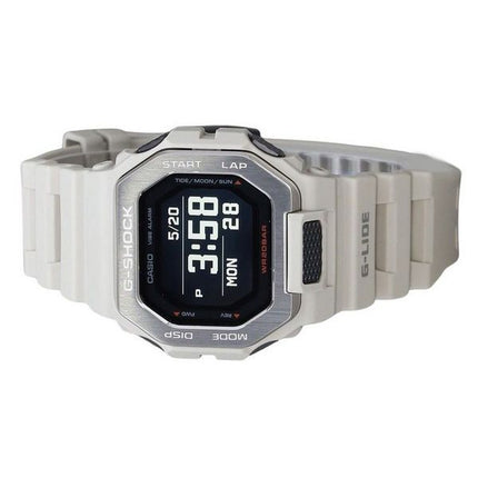 Montre pour homme Casio G-Shock G-Lide Digital Smartphone Link Bracelet en résine grise Quartz GBX-100-8 200M