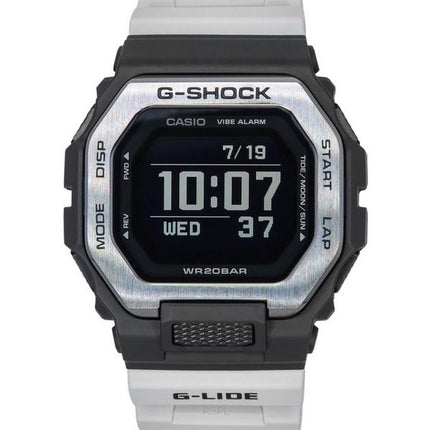 Casio G-Shock Move G-Lide Mobile Link Bracelet en résine grise numérique Quartz GBX-100TT-8 200M Montre pour homme