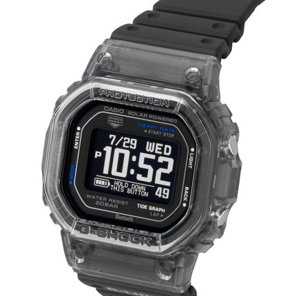 Montre homme Casio G-Shock G-Lide pour smartphone, bracelet en résine biosourcée, solaire GBX-H5600-1, étanche à 200 m.