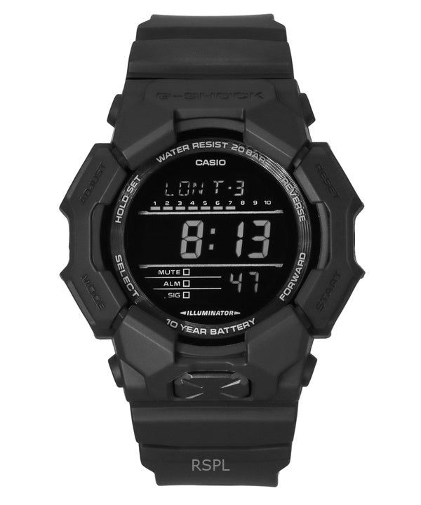 Montre Casio G-Shock Digital pour homme, bracelet en résine biosourcée, quartz GD-010-1A1, 200 m