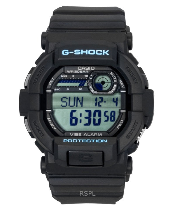 Montre Casio G-Shock Digital à quartz avec bracelet en résine GD-350-1C pour homme, 200 m