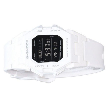 Casio G-Shock Digital Smartphone Link Bracelet en résine blanche Quartz GD-B500-7 200M Montre pour homme