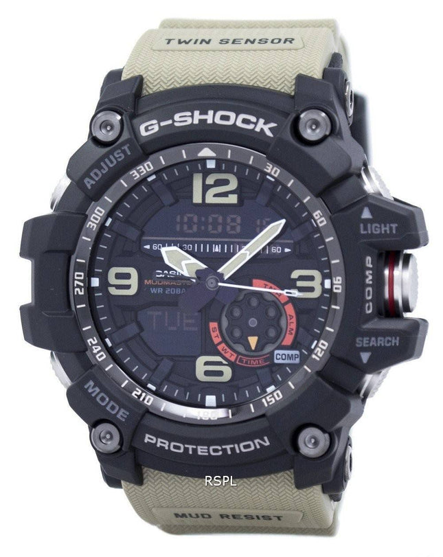 Montre Casio G-Shock MudMaster analogique numérique jumelles capteur GG-1000-1A5 Hommes