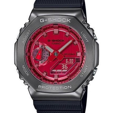 Montre Casio G-Shock World Time Analogique Numérique Métal Couvert GM-2100B-4A GM2100B-4 200M Femme
