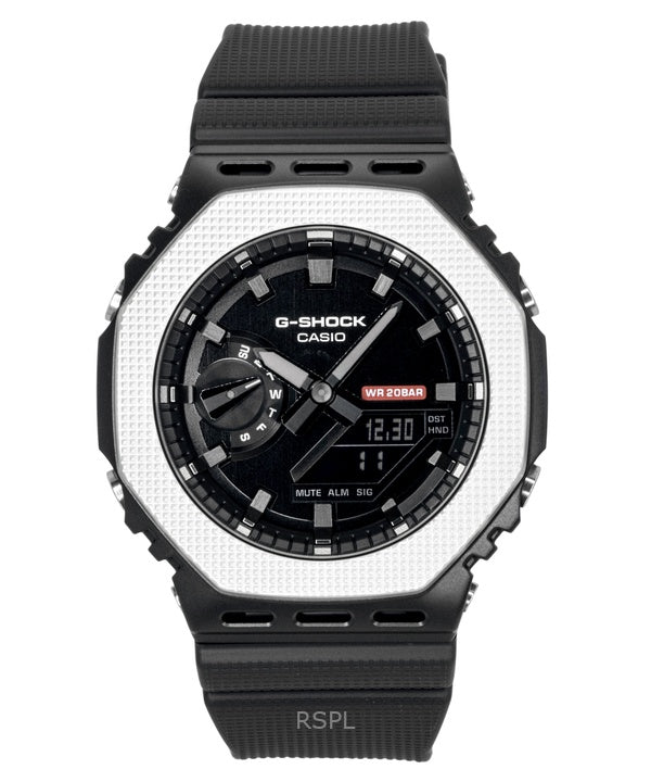 Montre homme Casio G-Shock G-Steel analogique-numérique en résine biosourcée, cadran noir, mouvement à quartz GM-2100BM-1A, étanche à 200 m