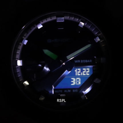 Montre pour femme Casio G-Shock World Time analogique numérique recouverte de métal GM-2100N-2A GM2100N-2 200M