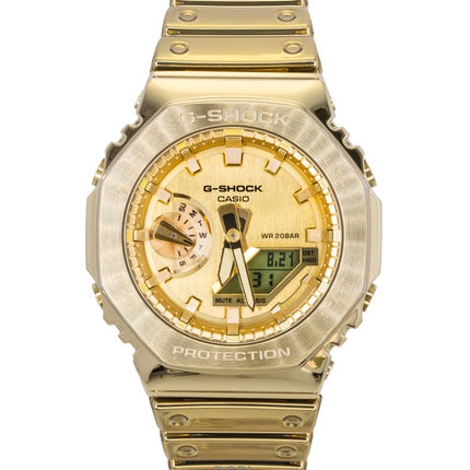 Montre Casio G-Shock G-Steel Fine Metallic Analog Digital Quartz GM-2100YMG-9A9 pour homme, 200 m