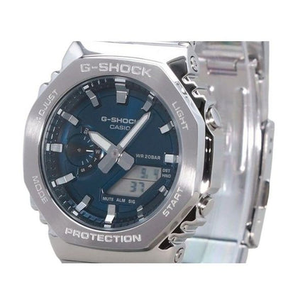 Montre Casio G-Shock G-Steel analogique numérique à quartz avec cadran bleu GM-2110D-2B 200M pour homme