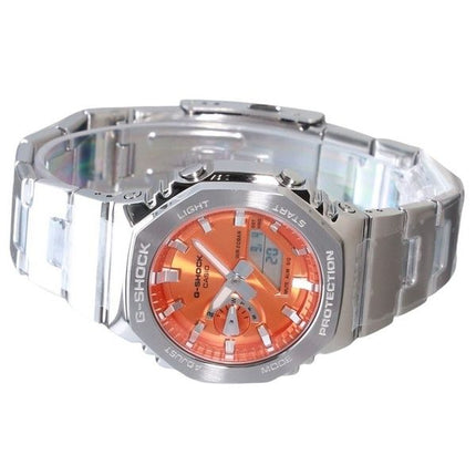 Montre Casio G-Shock G-Steel analogique numérique à quartz avec cadran orange GM-2110D-4A 200M pour homme