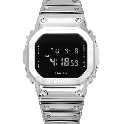 Montre Casio G-Shock G-Steel Digital pour homme, bracelet en silicone résistant et métallisé, quartz, GM-5600YM-8, 200 m