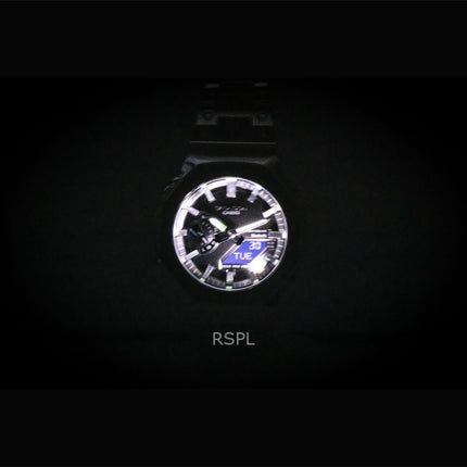 Montre homme Casio G-Shock GM-B2100BT-1A, analogique-numérique, entièrement en métal, avec connexion smartphone, cadran noir et énergie solaire, étanche à 200 m.