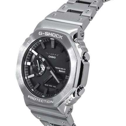 Montre pour homme Casio G-Shock analogique numérique entièrement en métal cadran noir solaire GM-B2100D-1A 200M