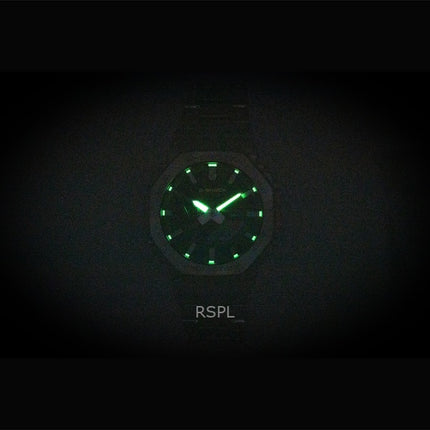 Montre Casio G-Shock GM-B2100SD-1C pour homme, entièrement en métal, analogique, numérique, smartphone, acier inoxydable, cadran noir, solaire, 200 m