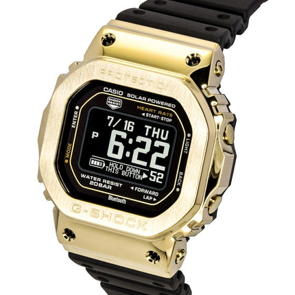 Montre homme Casio G-Shock GM-H5600-9 200M avec bracelet en résine et fonction solaire, compatible smartphone et affichage numérique. Étanche à 200 m.