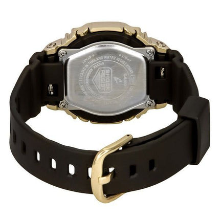 Montre pour femme Casio G-Shock plaquée métal analogique numérique bracelet en résine cadran argenté Quartz GM-S2100BC-1A 200M