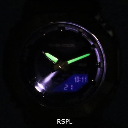 Casio G-Shock Analogique Numérique Cadran Noir Quartz GM-S2100GB-1A GMS2100GB-1A 200M Montre Femme