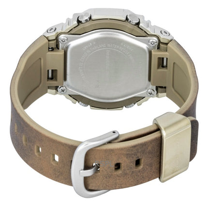 Montre homme Casio G-Shock GM-S2110BP-5A, bracelet en résine biosourcée, cadran doré, mouvement à quartz, analogique et numérique, étanche à 200 m.