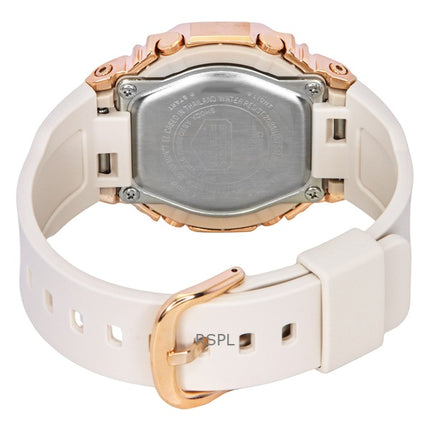 Montre femme Casio G-Shock analogique numérique à quartz, bracelet en résine biosourcée, cadran or rose, GM-S2110PG-4A, 200 m