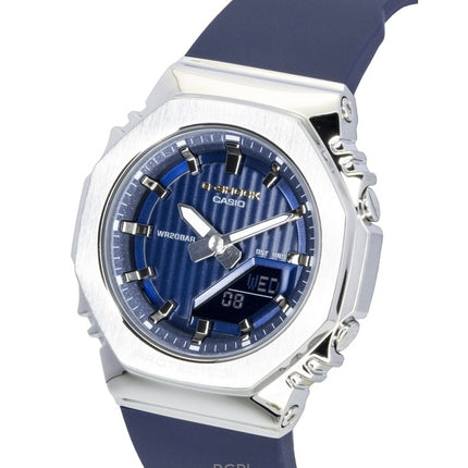 Montre Casio G-Shock Analogique-Numérique Édition Limitée en Résine Bio-Sourcée, Cadran Bleu, Quartz GM-S2110SH-2A, Étanche à 200 m, pour femme