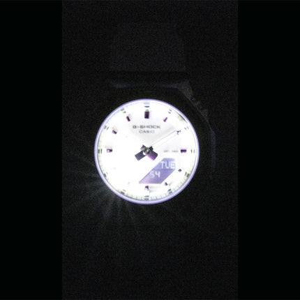 Montre Casio G-Shock GM-S2110SR-7A pour femme, analogique-numérique, cadran vert, bracelet en résine, mouvement à quartz, étanche à 200 m.