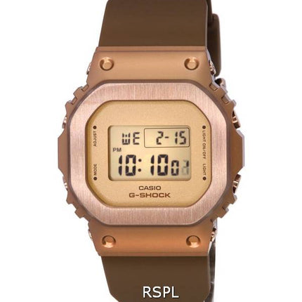 Montre pour femme Casio G-Shock Digital Metal Clad Bronze Cadran Quartz GM-S5600BR-5 GMS5600BR-5 200M