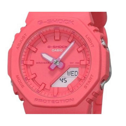 Montre pour femme Casio G-Shock analogique numérique avec bracelet en résine et cadran rose GMA-P2100-4A 200M