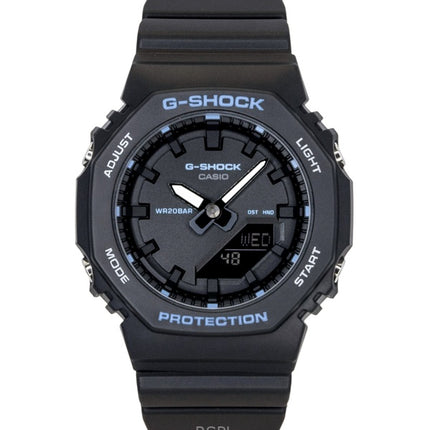 Montre Casio G-Shock pour femme, analogique-numérique, bracelet en résine biosourcée, cadran noir, mouvement à quartz GMA-P2100BA-1A, étanche à 200 m