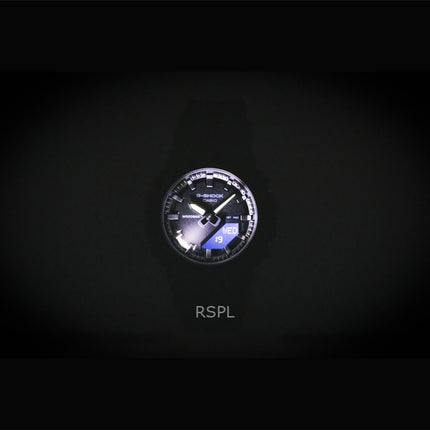 Montre Casio G-Shock pour femme, analogique-numérique, bracelet en résine biosourcée, cadran noir, mouvement à quartz GMA-P2100BA-1A, étanche à 200 m
