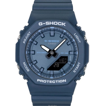 Montre Casio G-Shock pour femme, analogique-numérique, bracelet en résine biosourcée, cadran bleu, mouvement à quartz GMA-P2100BA-2A, étanche à 200 m