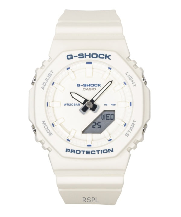 Montre Casio G-Shock pour femme, analogique-numérique, bracelet en résine biosourcée, cadran ivoire, mouvement à quartz GMA-P2100BA-7A, étanche à 200 m