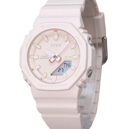 Montre pour femme Casio G-Shock analogique numérique ITZY Collaboration cadran rose clair Quartz GMA-P2100IT-4A 200M